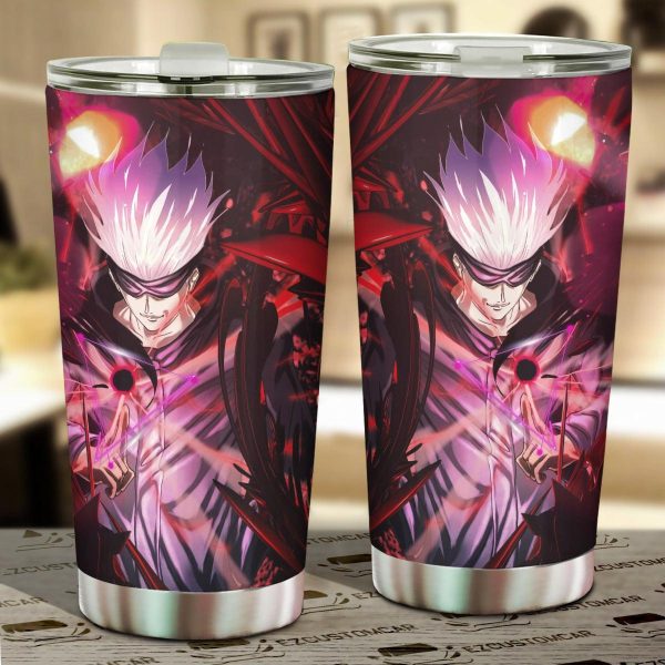 gojo car tumblers cup custom jujutsu kaisen anime car accessories u2enr