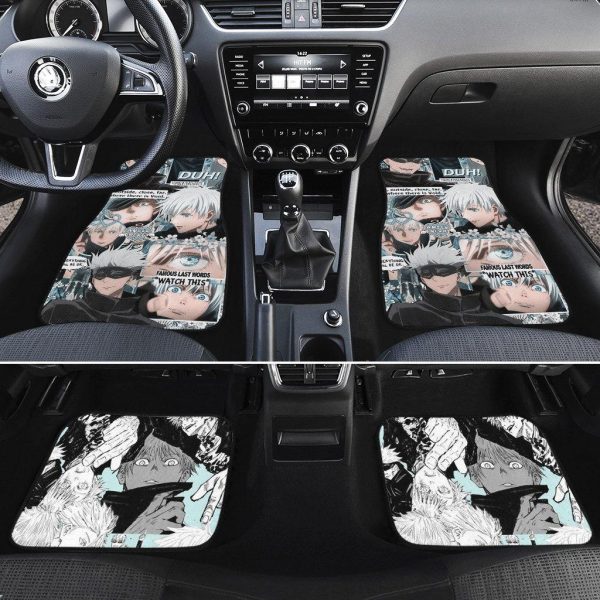 gojo sensei jujutsu kaisen anime custom car floor mats rpjrw