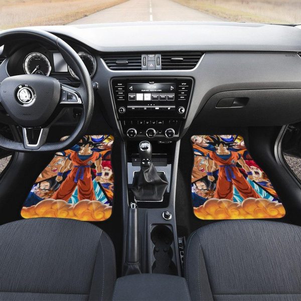 goku car floor mats custom dragon ball super anime fan gift ectlp