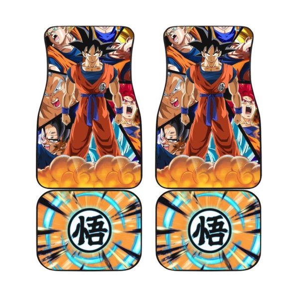 Goku Car Floor Mats Custom Dragon Ball Super Anime Fan Gift Goku Car Floor Mats Custom Dragon Ball Super Anime Fan Gift