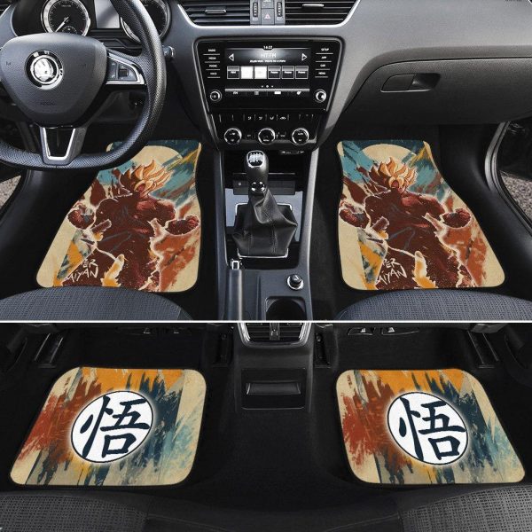 goku car floor mats dragon ball anime wrxwh