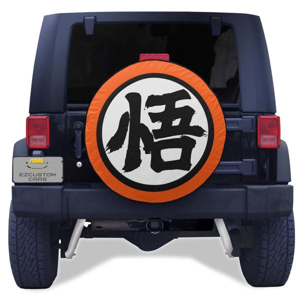 Goku Kanji Go Spare Tire Cover Custom Dragon Ball Anime Car Accessories