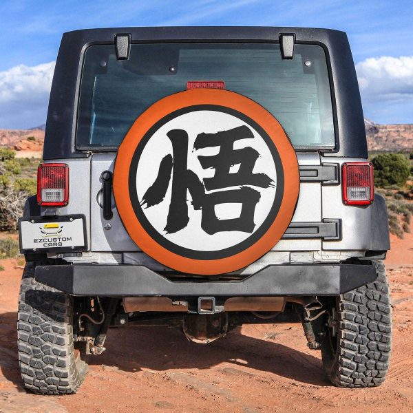 Goku Kanji Go Spare Tire Cover Custom Dragon Ball Anime Car Accessories