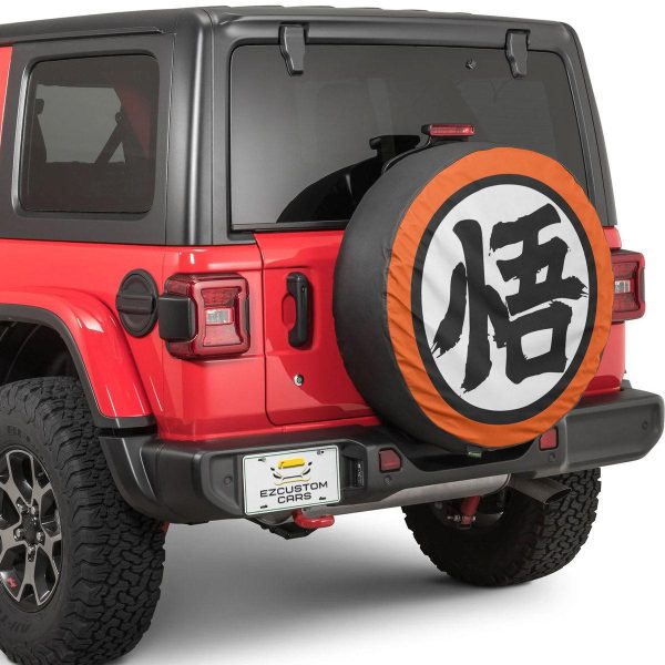 goku kanji go spare tire cover custom dragon ball anime car accessories q0tau