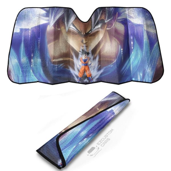 goku ultra instinct dbz car sun shade anime car accessories p8q6w