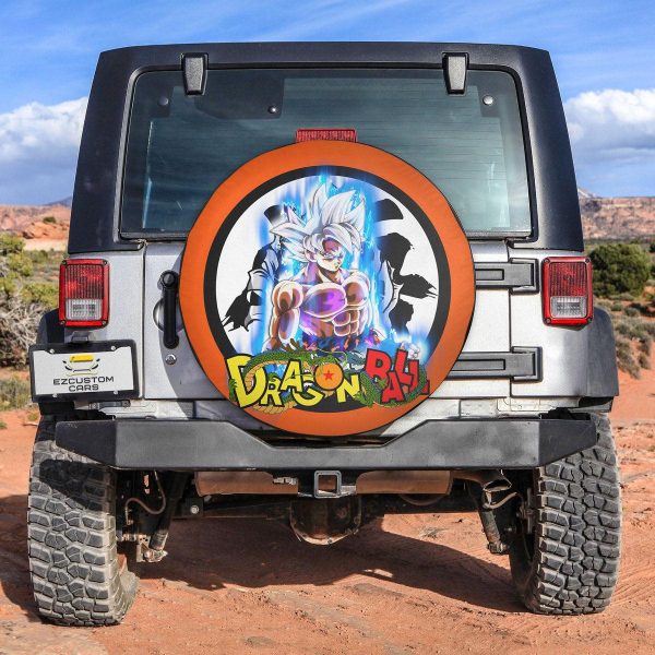 Goku Ultra Instinct Spare Tire Cover Custom Dragon Ball Anime Car Accessories