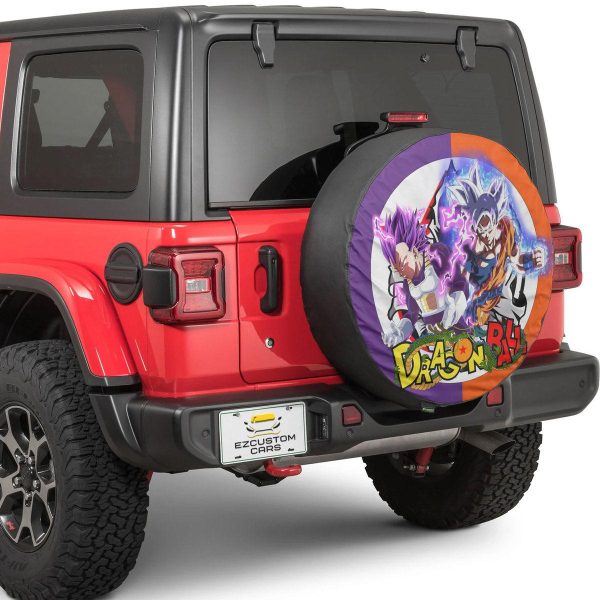 goku ultra instinct x vegeta ultra ego spare tire cover custom dragon ball anime car accessories jg1p3