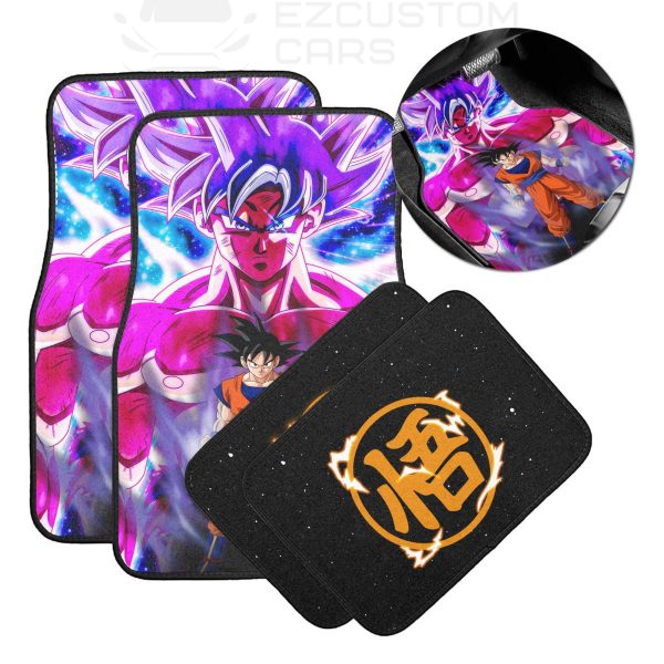 Goku Ultral Instinct Dragon Ball Z Car Floor Mats 3 goku ultral instinct dragon ball z car floor mats agqsz