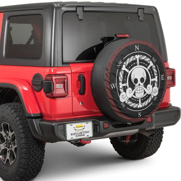 gol d roger spare tire cover custom one piece anime car accessories weegd