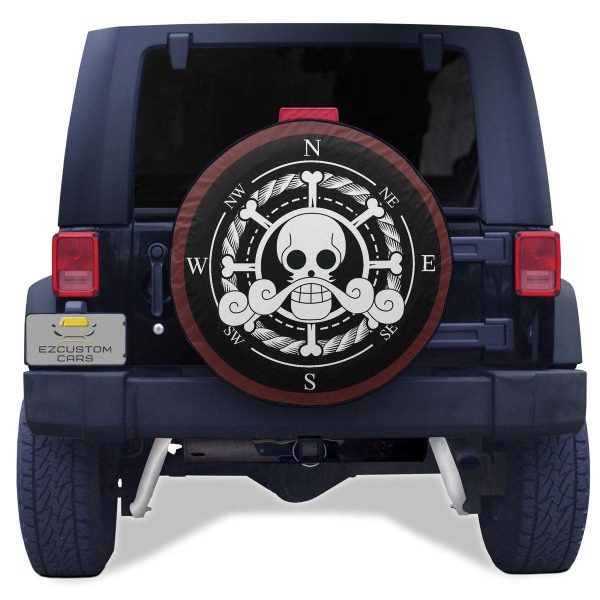 Gol D Roger Spare Tire Cover Custom One Piece Anime Car Accessories