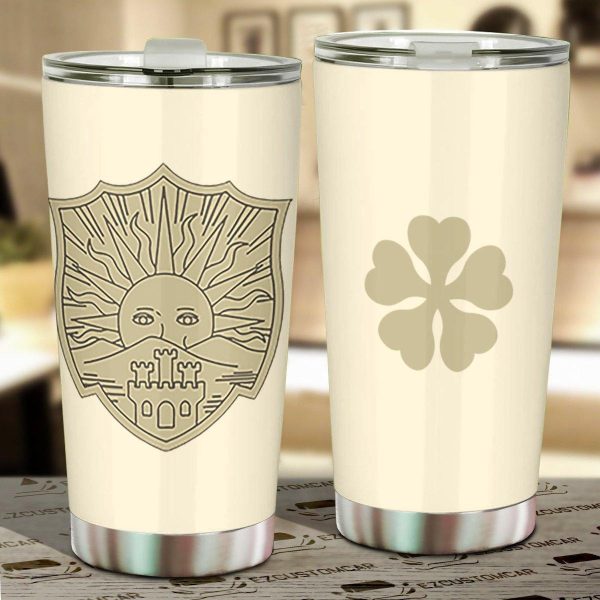 Golden Dawn Stainless Steel Tumbler Black Clover Anime Car Accessories Golden Dawn Stainless Steel Tumbler Black Clover Anime Car Accessories
