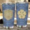 Golden Dawn Stainless Steel Tumbler Custom Black Clover Anime Car Accessories