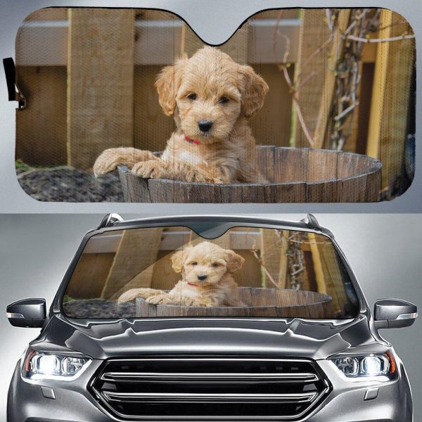 Goldendoodle Cute Car Sun Shade