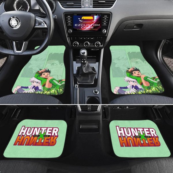 gon and killua car floor mats custom hunter x hunter anime car accessories o72hz