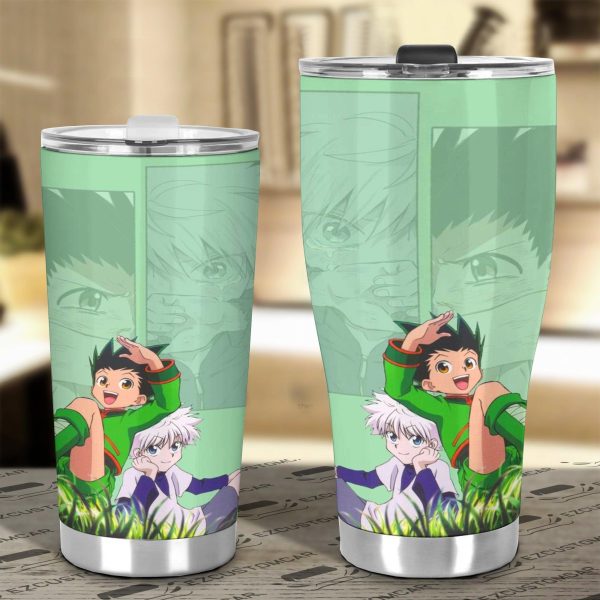 gon and killua car tumbler cup custom hunter x hunter anime car accessories 06fuh