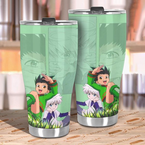 gon and killua car tumbler cup custom hunter x hunter anime car accessories hneqk