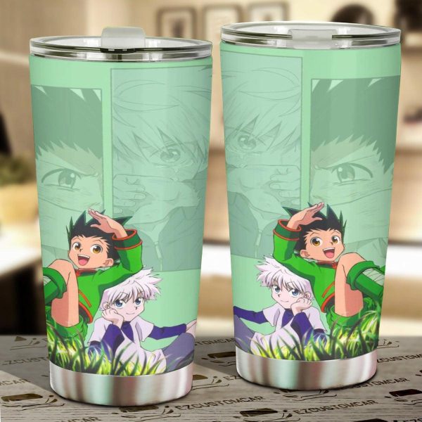 Gon x Killua Car Tumbler Cup Custom Hunter x Hunter Anime Car Accessories