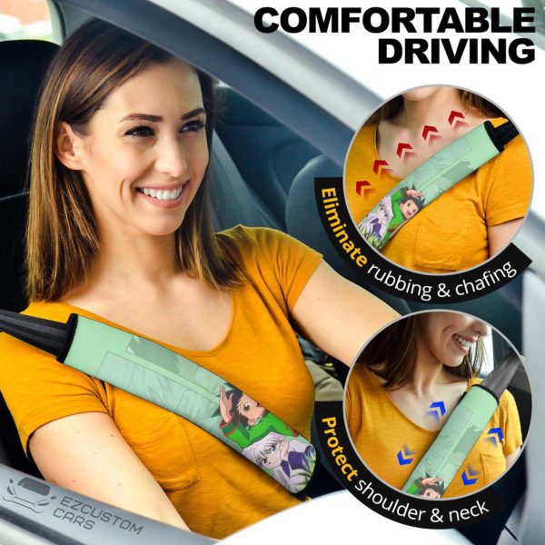 Gon and Killua Seat Belt Covers Custom Hunter x Hunter Anime Car Accessories