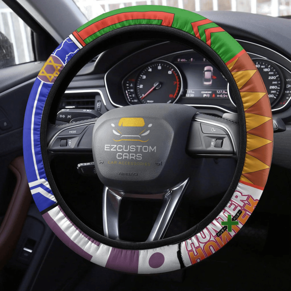 gon freecss x killua zoldyck anime steering wheel cover custom anime hunter x hunter car accessories 1m3ly