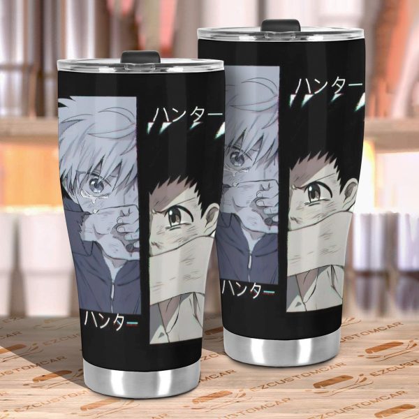 gon x killua car tumbler cup custom hunter x hunter anime car accessories katdd