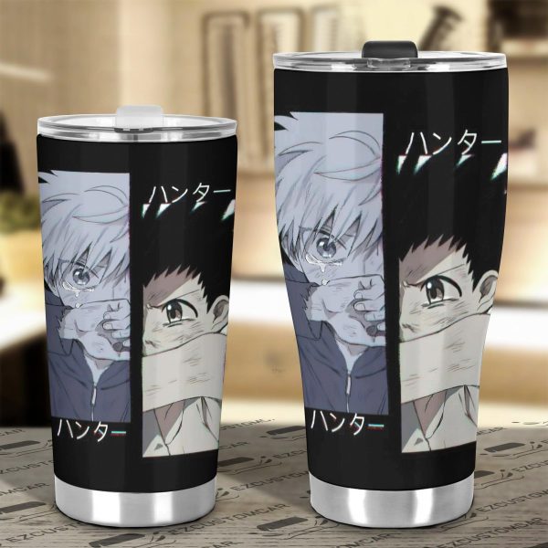 gon x killua car tumbler cup custom hunter x hunter anime car accessories qj7rn