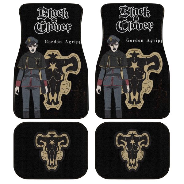 Gordon Custom Black Clover Car Floor Mats