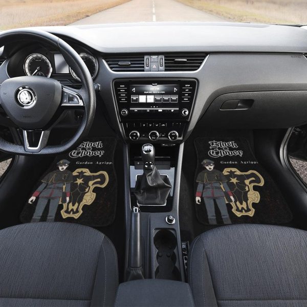 Gordon Custom Black Clover Car Floor Mats