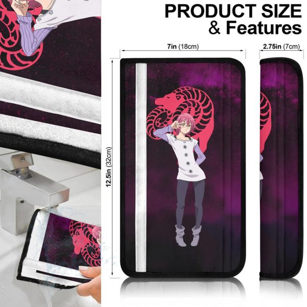 gowther seat belt covers custom anime seven deadly sins car accessories fskse