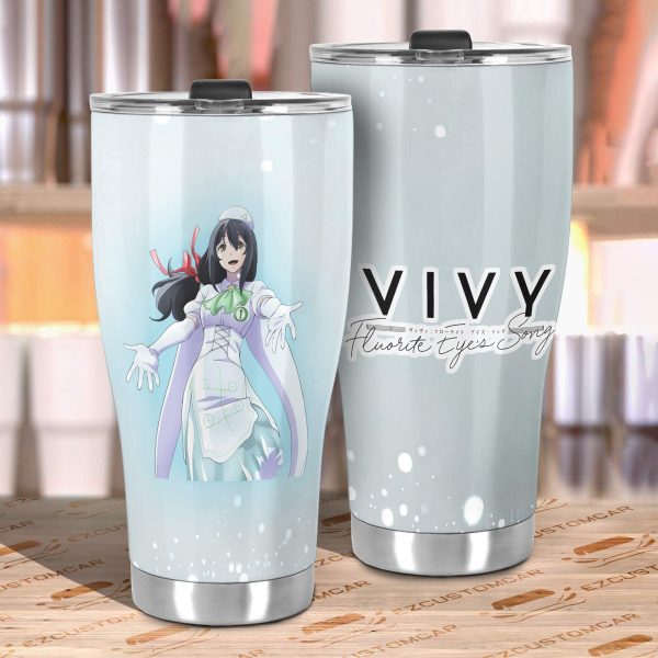 grace stainless steel tumbler custom vivy fluorite eyes song anime car accessories 24qyz
