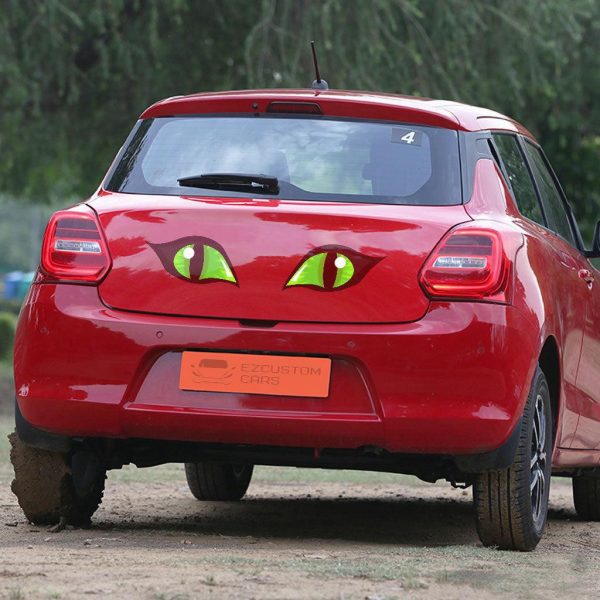 green cat eyes custom car sticker animal car accessories wegre