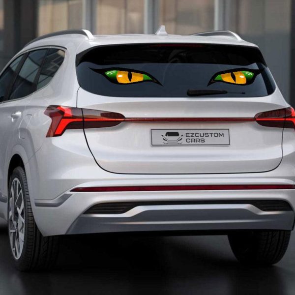 green eyes cat car sticker custom animal car accessories op1je