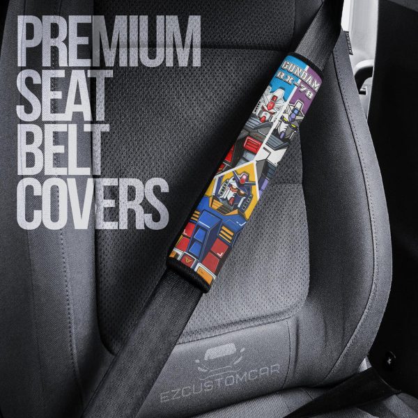 Gundam Mobile Suite Custom Car Seat Belt Covers