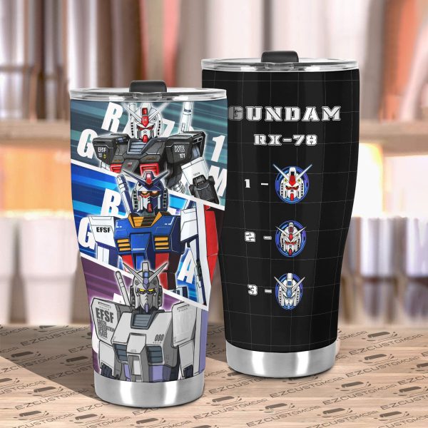 gundam rx 78 tumbler personalized gundam custom travel tumblers l0t0s