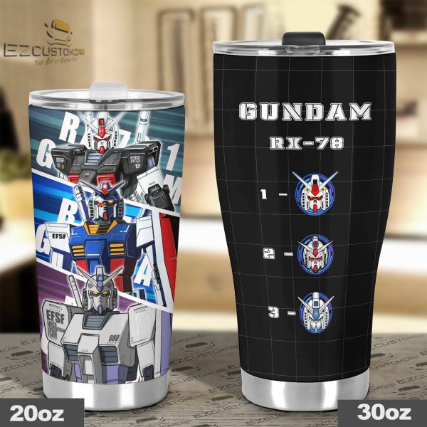 gundam rx 78 tumbler personalized gundam custom travel tumblers ohss0