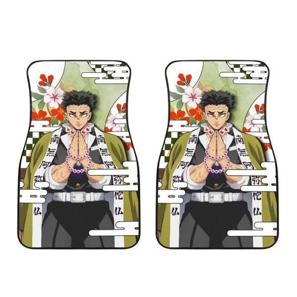 gyomei himejima demon slayer car floor mats k0exw