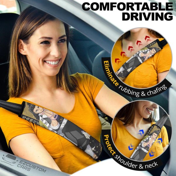 Gyomei Himejima Demon Slayer Seat Belt Covers Custom Anime Car Accessories