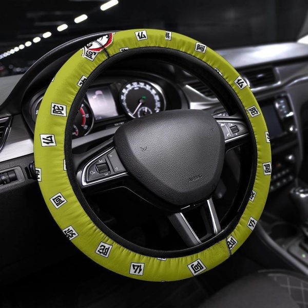 Gyomei Himejima Anime Steering Wheel Cover Custom Anime Demon Slayer Car Accessories