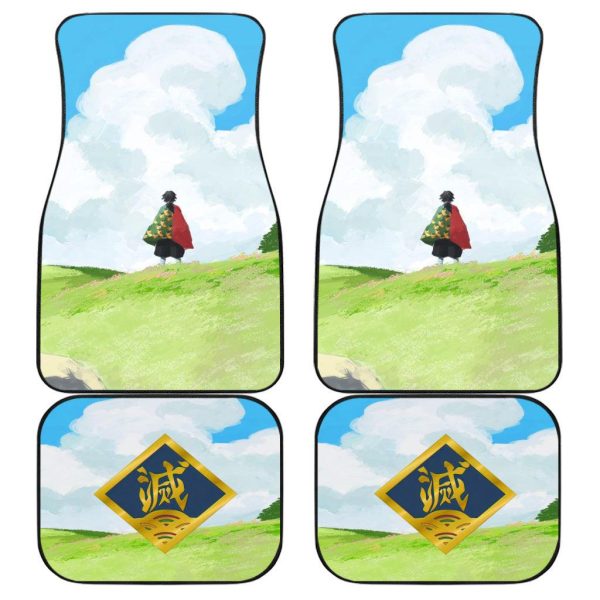 Rengoku vs Gyuu Tomioka Car Floor Mats Demon Slayer Car Floor Mats