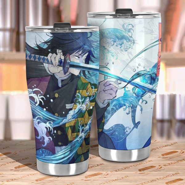 gyuu tomioka car tumbler cup custom demon slayer anime car accessories nssyb