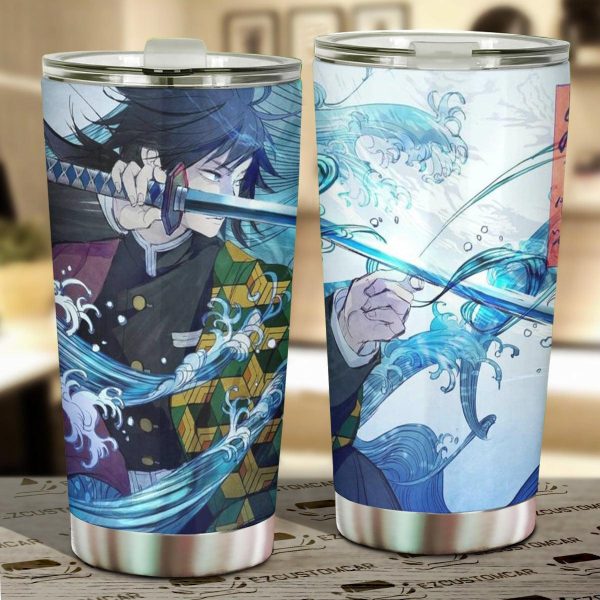 Gyuu Tomioka Car Tumbler Cup Demon Slayer Anime Car Accessories
