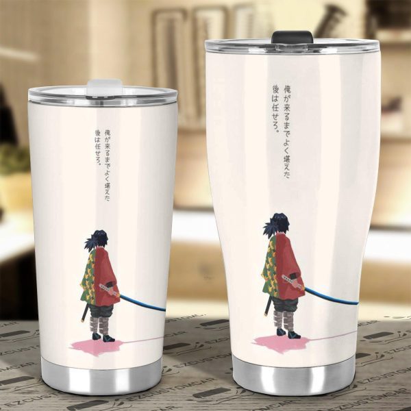 gyuu tomioka car tumbler cup custom demon slayer anime car accessories vboht