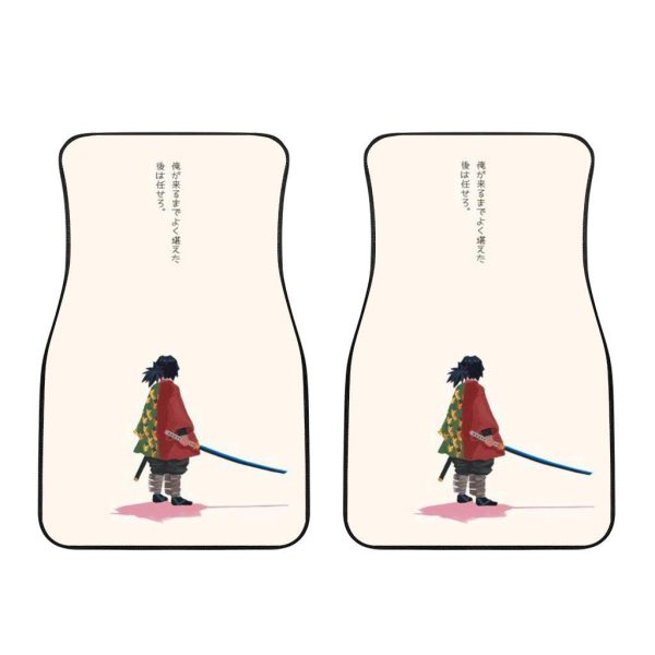 gyuu tomioka demon slayer car floor mats tl8tr