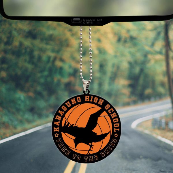 haikyuu car accessories anime car ornament karasuno high school vrgdo