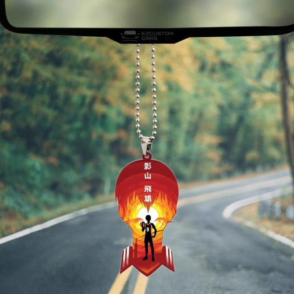 haikyuu car accessories anime car ornament king of the court tobio hvmow