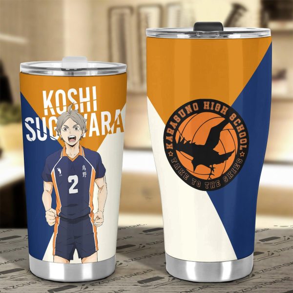 haikyuu car accessories anime car tumbler cup koushi sugawara fcdot