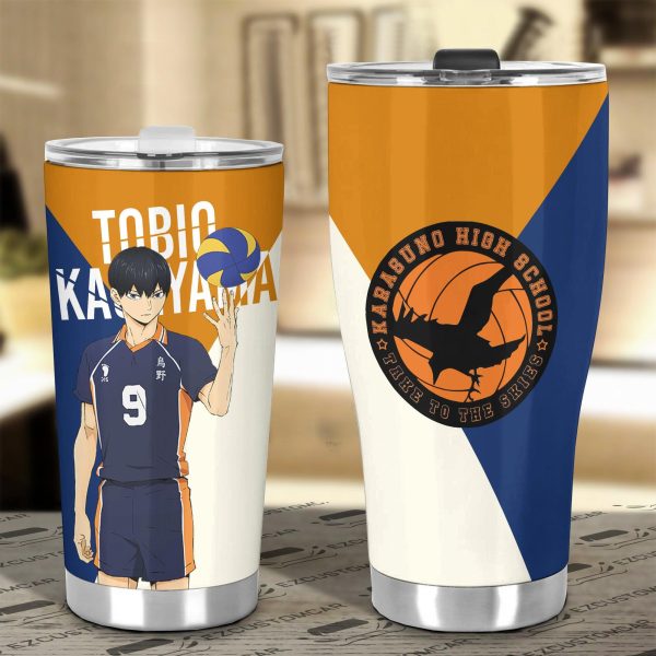 haikyuu car accessories anime car tumbler cup tobio kageyama fqqsz