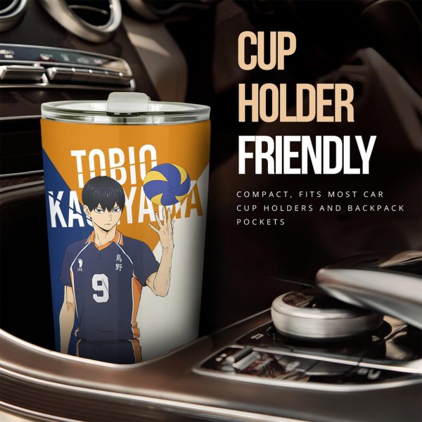 haikyuu car accessories anime car tumbler cup tobio kageyama ziamd
