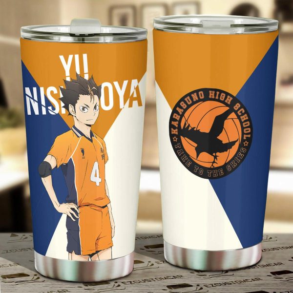 Yuu Nishinoya Stainless Steel Tumbler Custom Haikyuu Anime Car Accessories