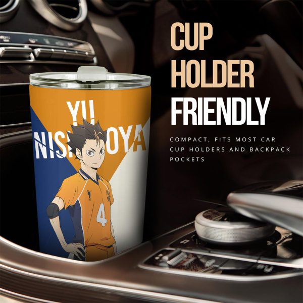 haikyuu car accessories anime car tumbler cup yu nishinoya wahov