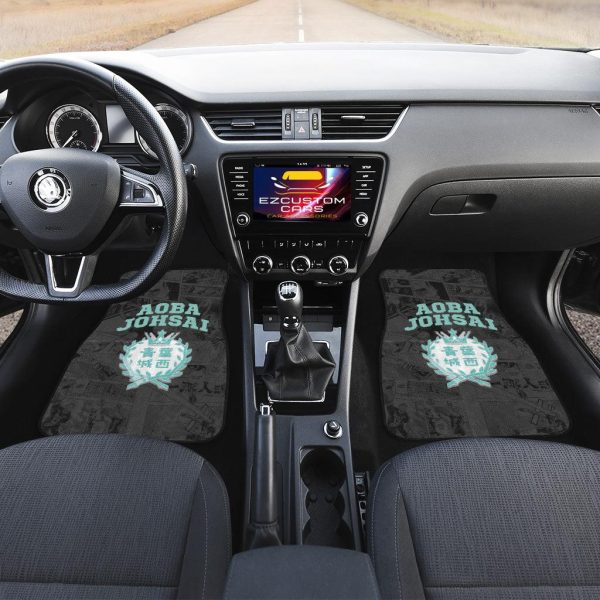 haikyuu car floor mats aoba johsai symbol u1xce